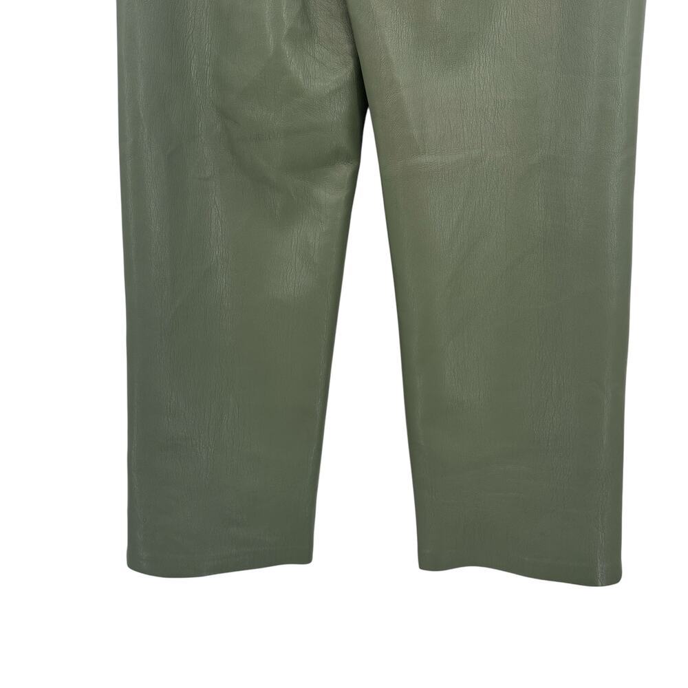 Aritzia Wilfred The Melina Pants Vegan Leather Cropped Sage Green Size‎ 00 - Picture 5 of 10